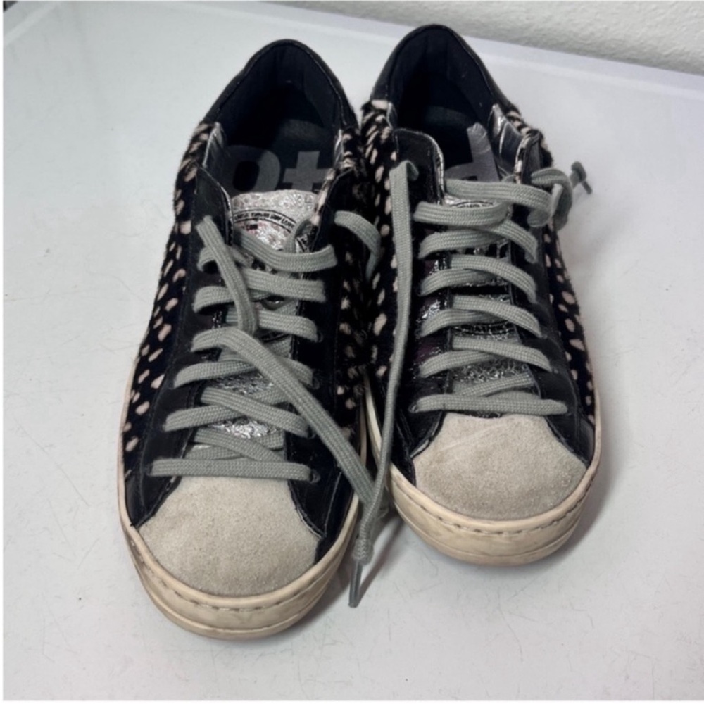 Black and White Polka Dot Sneakers